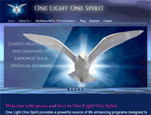 Tablet Screenshot of onelightonespirit.com